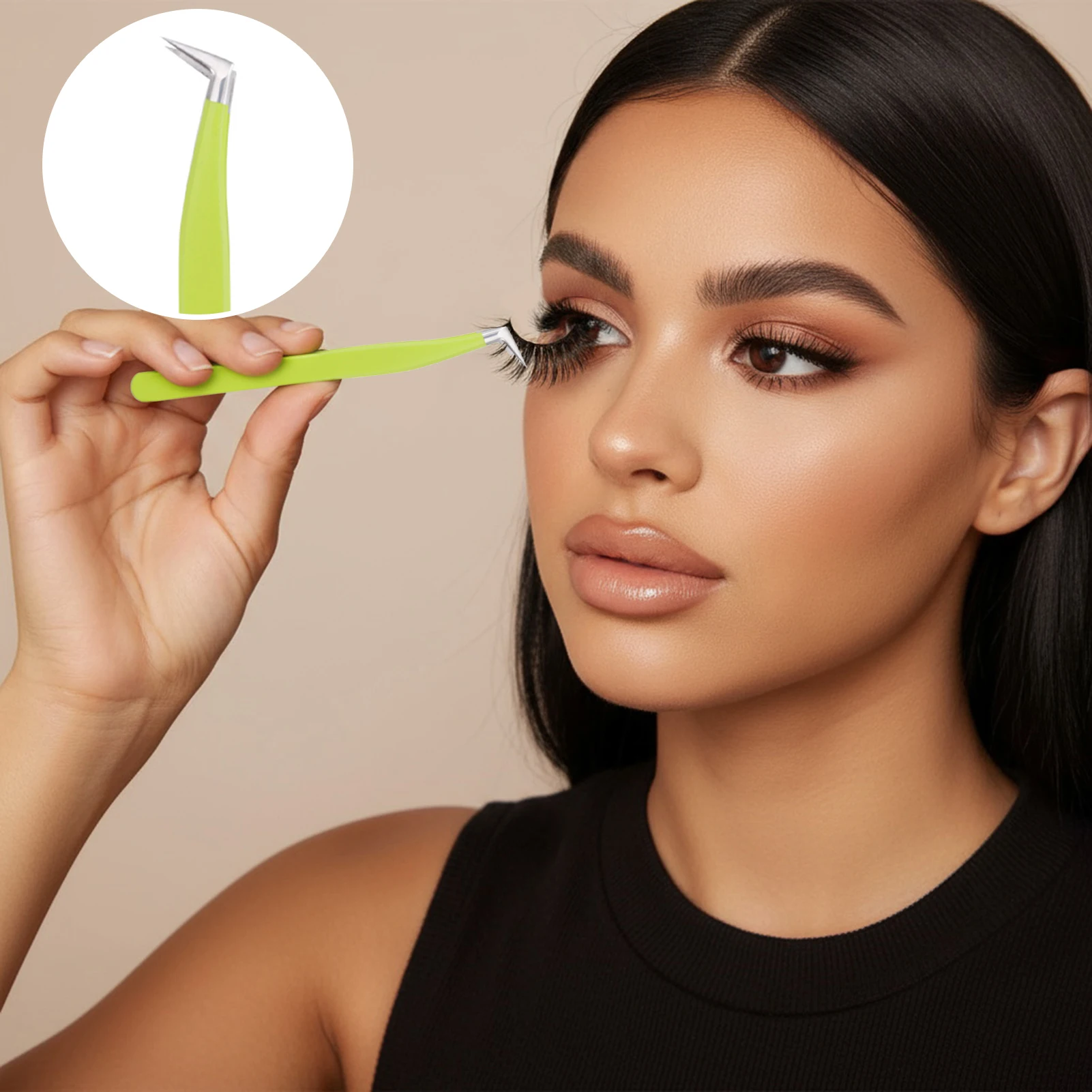 1-5 stks Professionele Wimper Pincet DIY Lash Extension Gereedschap Hoge Precisie Rvs Valse Wimper Pincet make-up salon