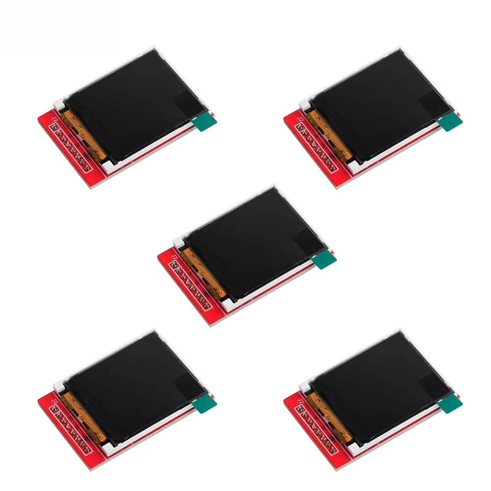 5PCS 1.44 Inch TFT Display Building Blocks LCD Color Screen SPI Serial Port Module ST7735S 128x128 RGB 65K 3.3V-5V DIY