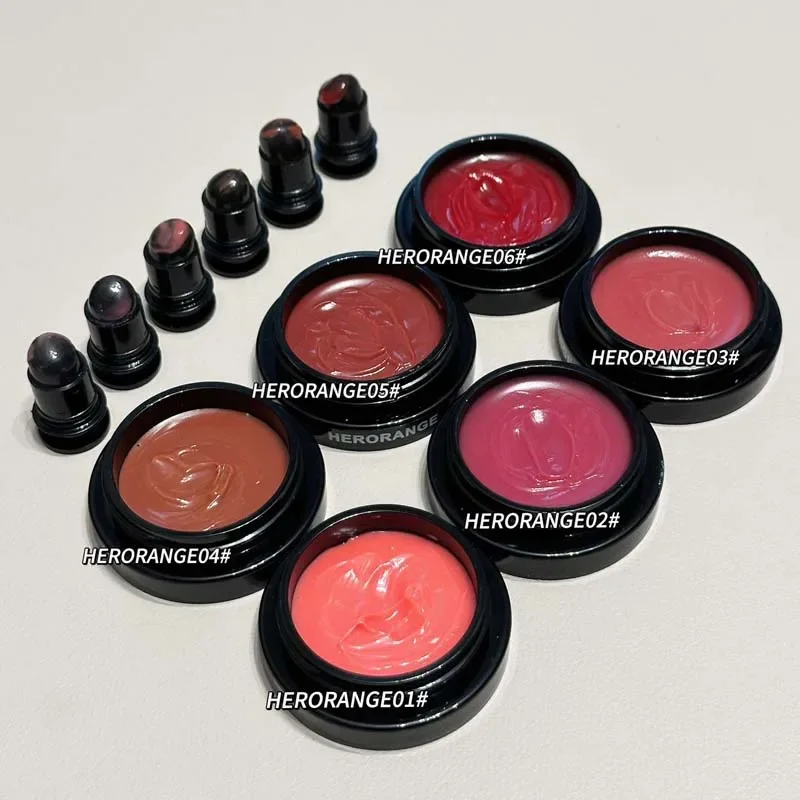 2024 New Mirror Lip Gloss Bell Canned Moisturizing Lip Balm Rose Berry Clear Hydrating Non-Stick Soft Makeup Lip Care With Brush