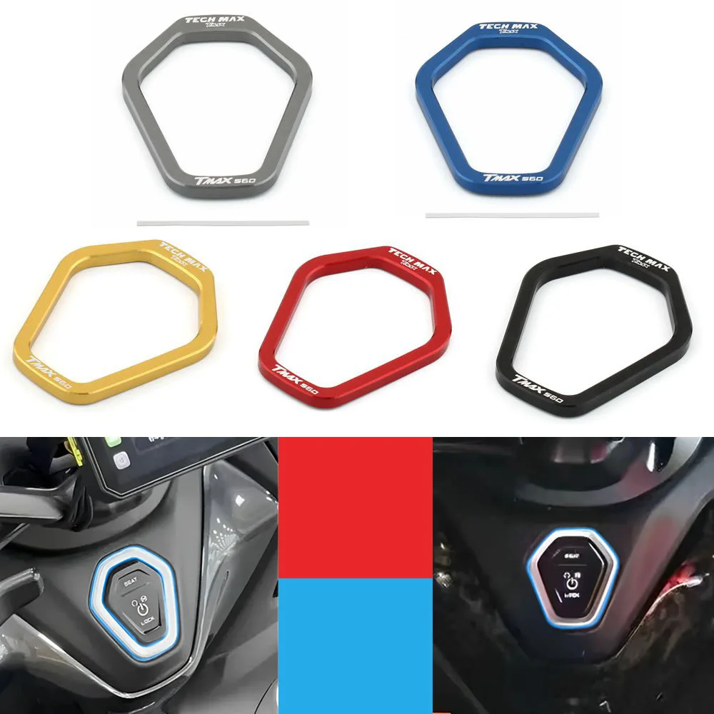 For Yamaha TMAX560 Tech Max TMAX 560 2022-2026 Motorcycle Accessories Electric Door Lock Switch Cover Cap Protector