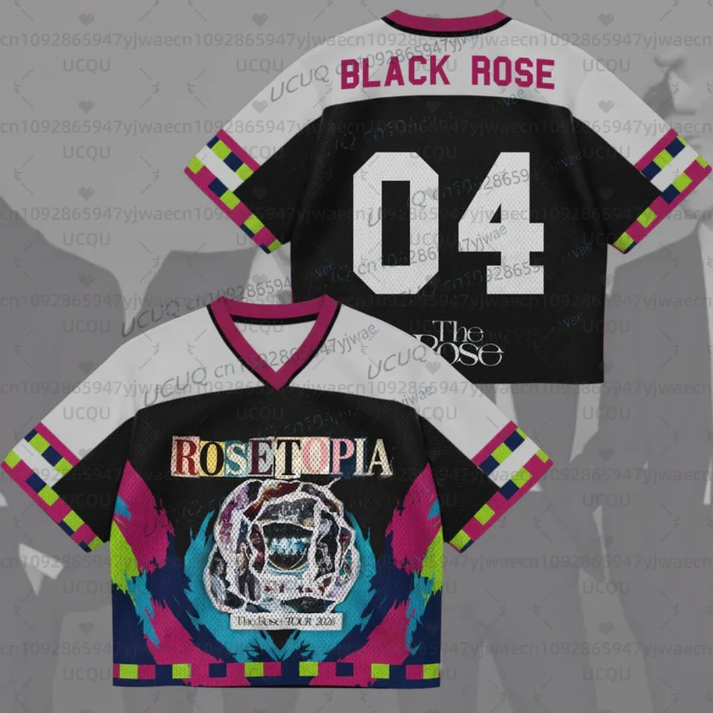 Summer Rosetopia The Rose 2026 Word Jersey Gifts Fans Men's Women's Concert Outfit Fans Gift Short Sleeve Casual T-shirt Tops