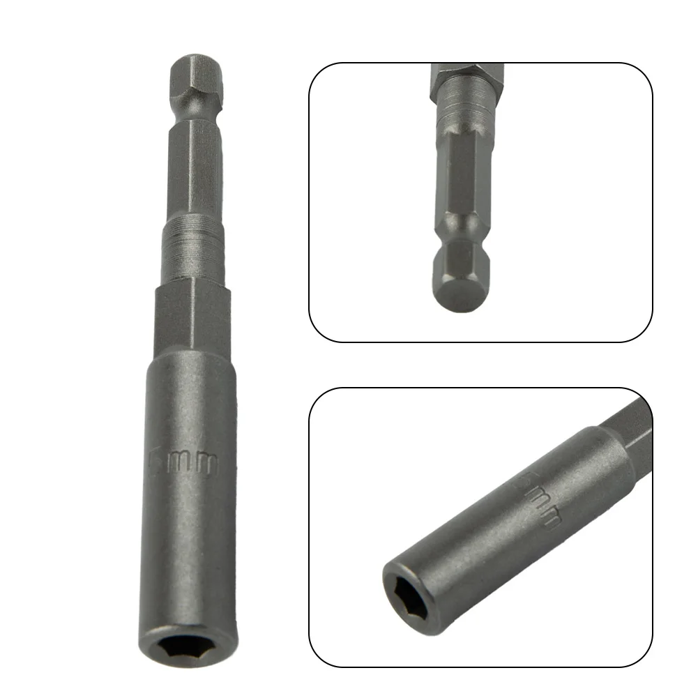 1 pz 80mm lunghezza 1/4 "adattatore presa esagonale punta da trapano set di cacciaviti magnetici per trapani elettrici cacciavite utensili elettrici