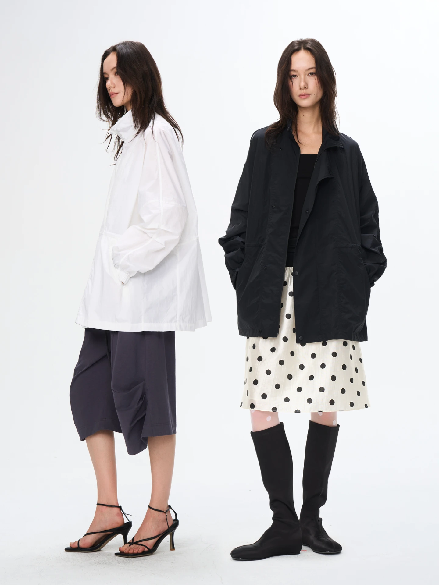 

New 2000 Casual Loose Sle Windbreaker Waterproof UV40 Sun Protection Outerwear Coat New Autumn Collar Long Sve Wome...