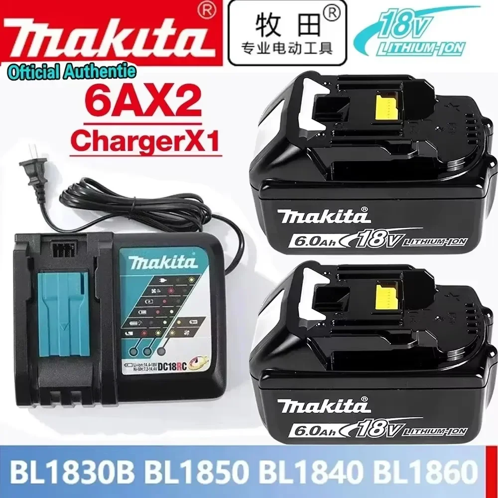 Original Makita BL1830 BL1850B BL1850 BL1840 BL1860 screwdriver battery & charger 18v Replacement Power Tool Batteries.