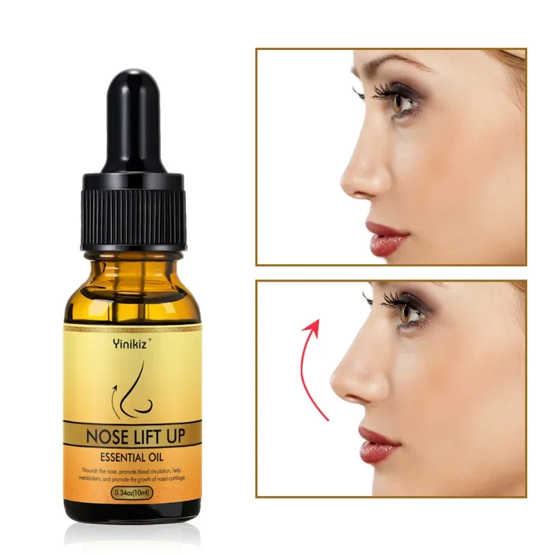 Aceite esencial de elevación ósea Nasal, antienvejecimiento, remodelación adelgazante de nariz, crema reafirmante con forma de aceite, aceite de masaje, producto para el cuidado de la cara y la nariz