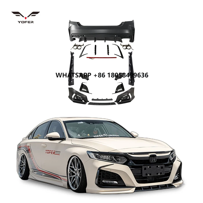 

Yofer Primer Bodykit Front Rear Bumpers Side Skirts Auto Parts Body Systems Accessories for Accord2018-22