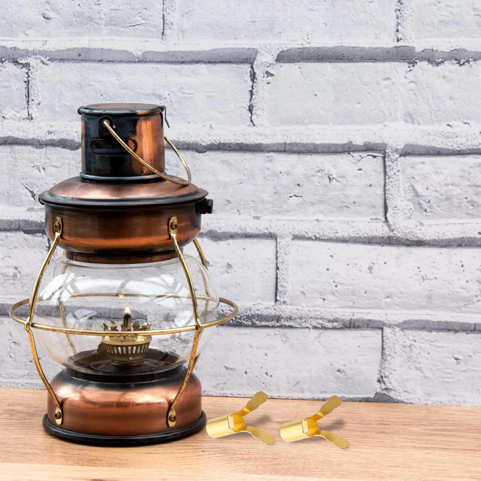 4pcs Oil Lamp Wick Holder Metal Lamp Parts Replacement Sturdy Base For Outdoor Camping Emergency Home Lighting Tripod