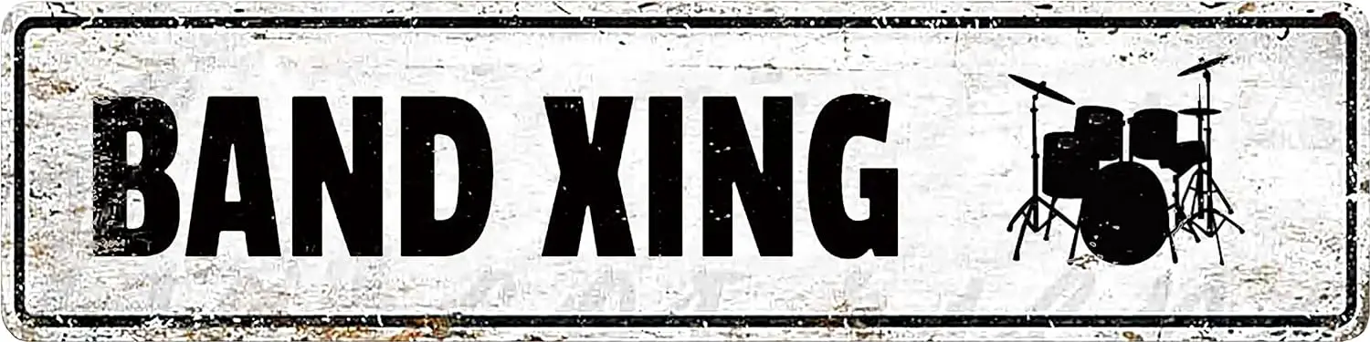 Band Xing Sign, Band Member Sign, French Horn Decor, Musician Sign, Band Member, 4x16 Sign