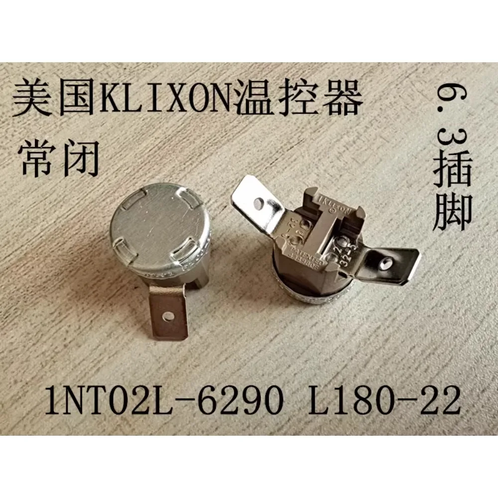 2Pcs for KLIXON thermostat 1NT02L-6290 L180-22 180 degrees, normally closed