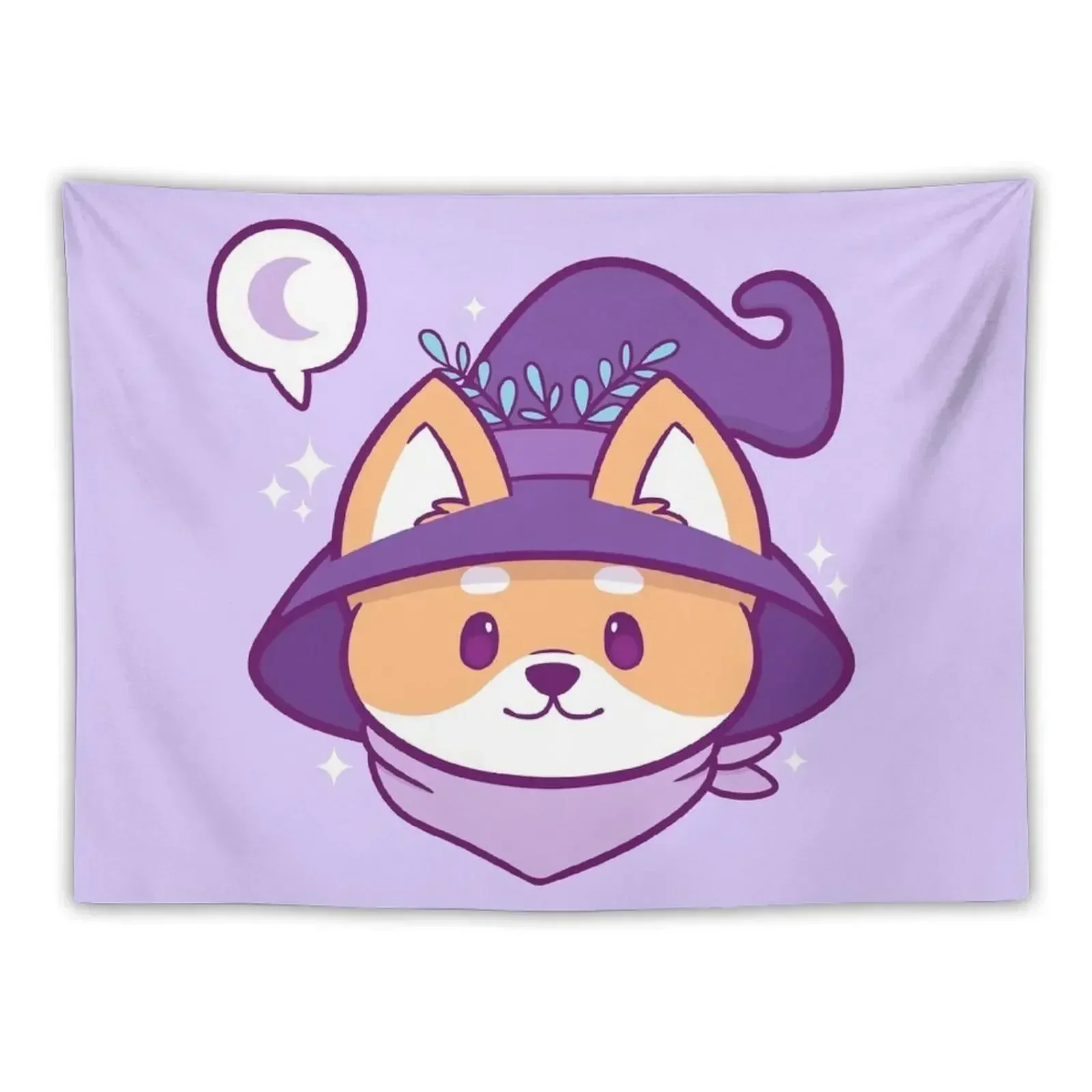 

Witch Doggo | Nikury Tapestry Tapete For The Wall Korean Room Decor Tapestry