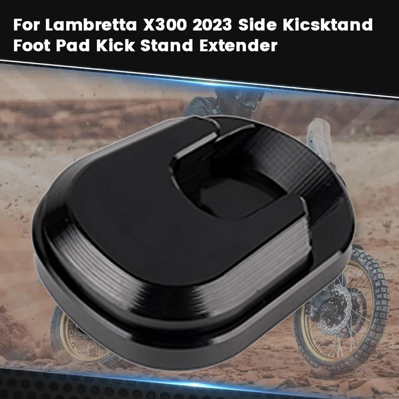 Motorcycle Side Foot Support Protection Cover For Lambretta X300 2023 Side Kicsktand Foot Pad Kick Stand Extender