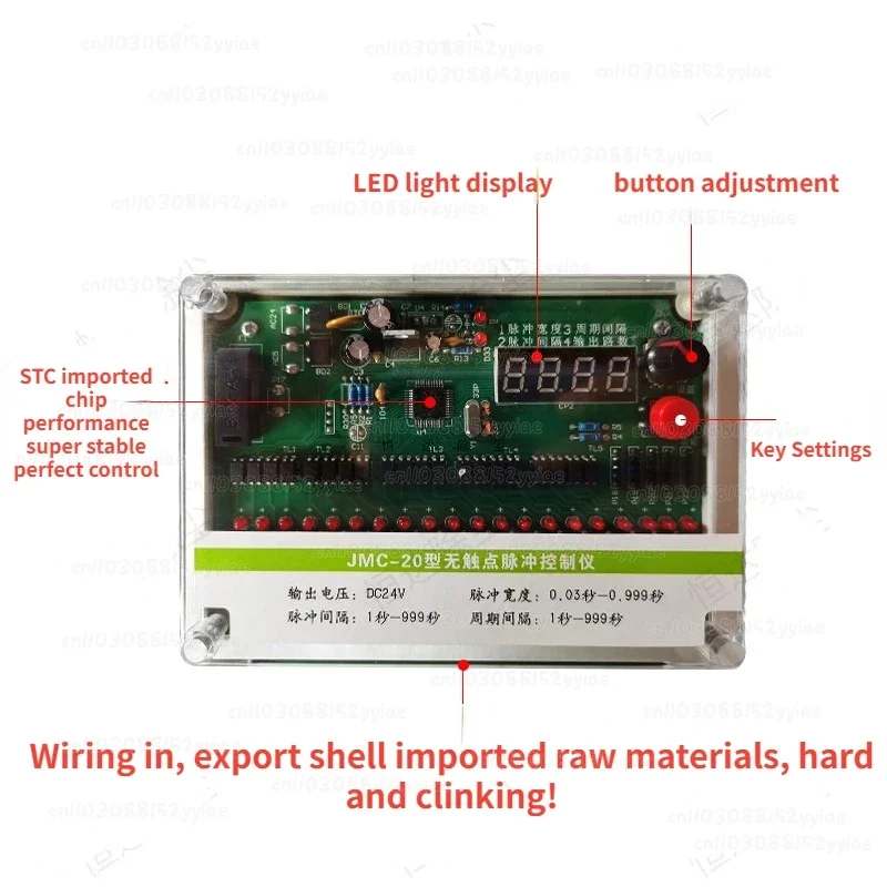 Programmable Pulse Dust Collector Controller, 220V/24V 1-100 Channel Solenoid Valve Driver