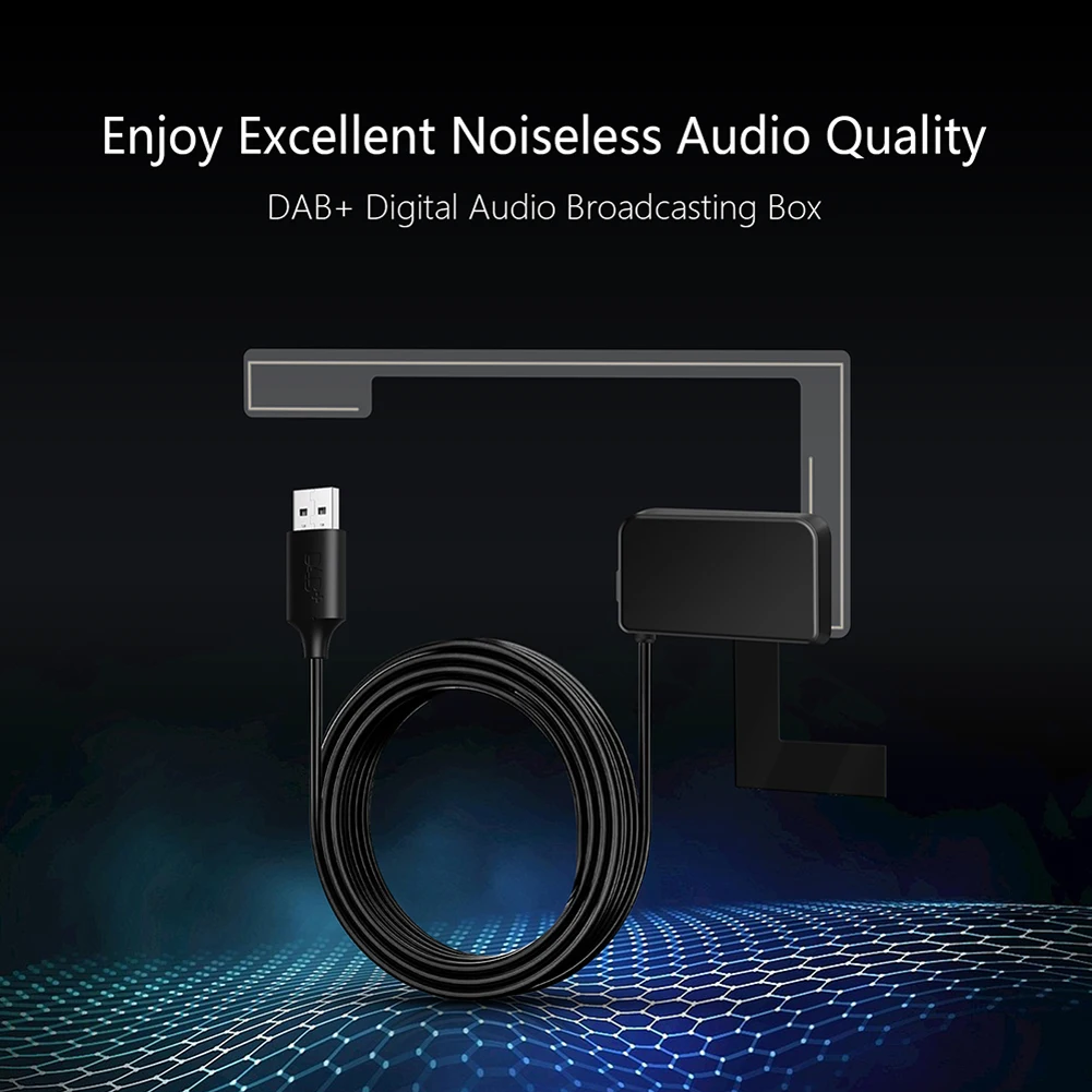 

DAB+ Receiver Antenna Aerial Portable USB Interface DAB+ Antenna Car Digital Antenna DAB+ Adapter for Android Car Radio Stereo