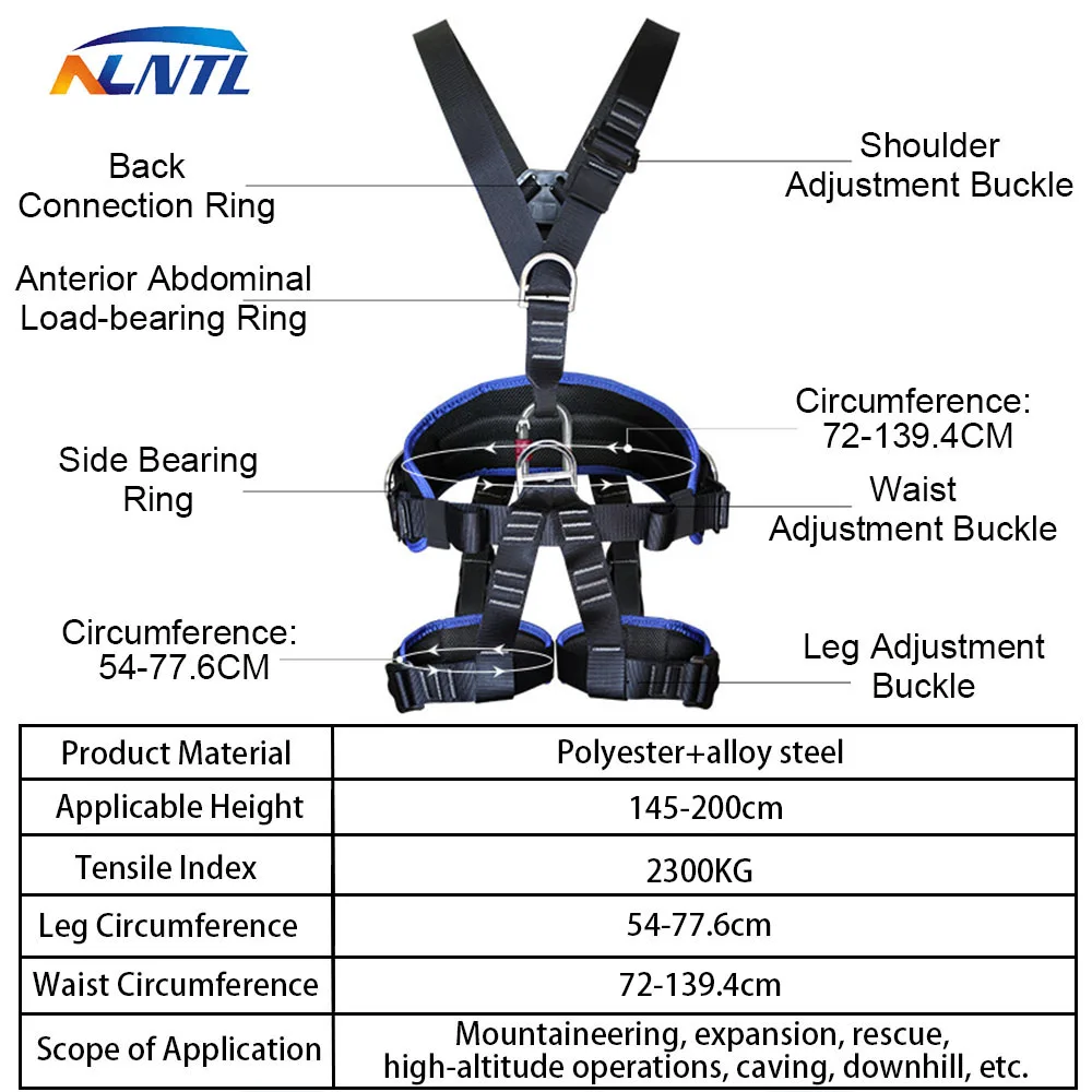 Imagem -02 - Five Point Work Safety Belt ce Alta Altitude Arnês de Corpo Inteiro Escalada Treinamento Resgate Eletricista Equipamento de Construção