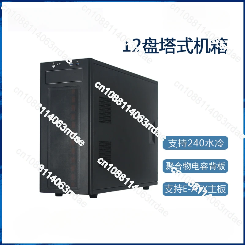 Tower 12-bit Storage Server Multi-expansion Support EATX Main Board Hot-swappable Chassis