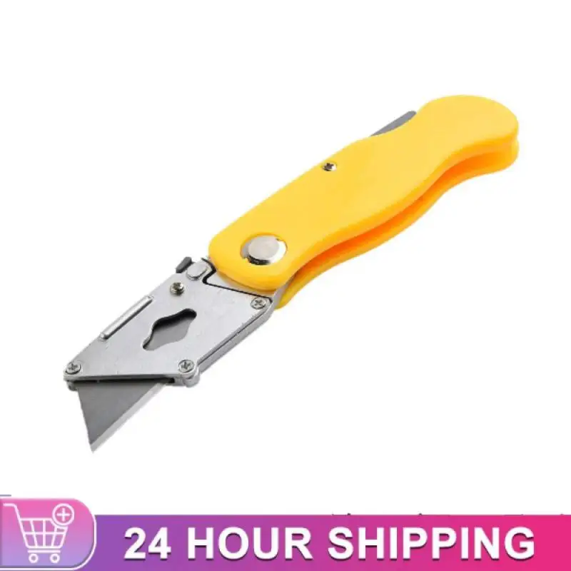 

Multifunctional Utility Knife Retractable Sharp Cut Heavy Duty Steel Break 18mm Blade Paper Cut Electrician Professional