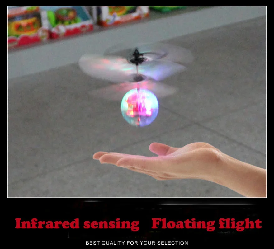 New Flying Ball Luminous Kid's Flight Balls Electronic Infrared Induction Aircraft Remote Control Toys LED Light Mini Helicopter
