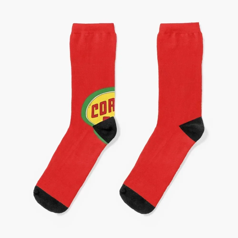 

Corner Gas Logo Wwhite Text Essential Socks happy custom anti-slip Hiking boots Men's Socks Women's