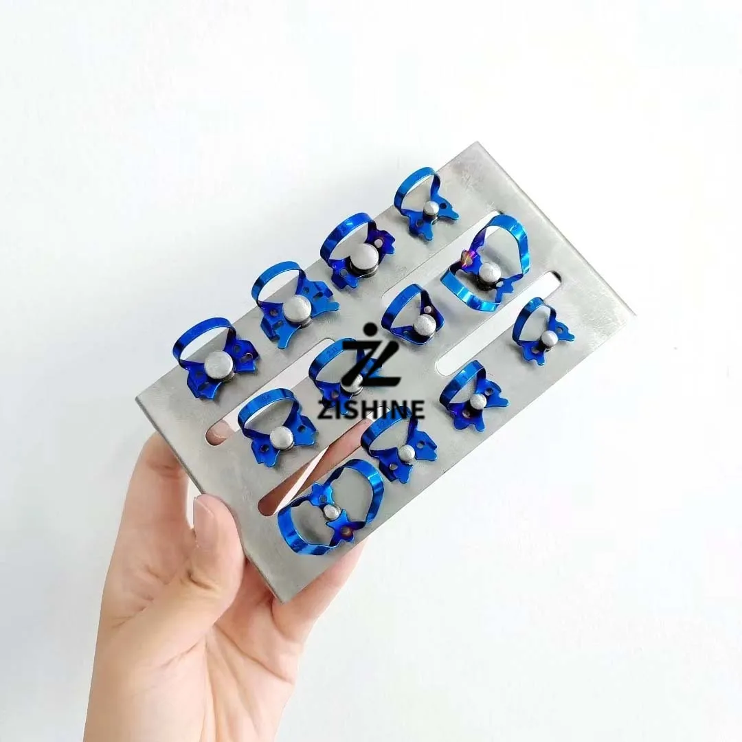 Dental Rubber Dam Medical-Grade Stainless Steel Clamp Set with Placement Board – Dental Oral Instruments