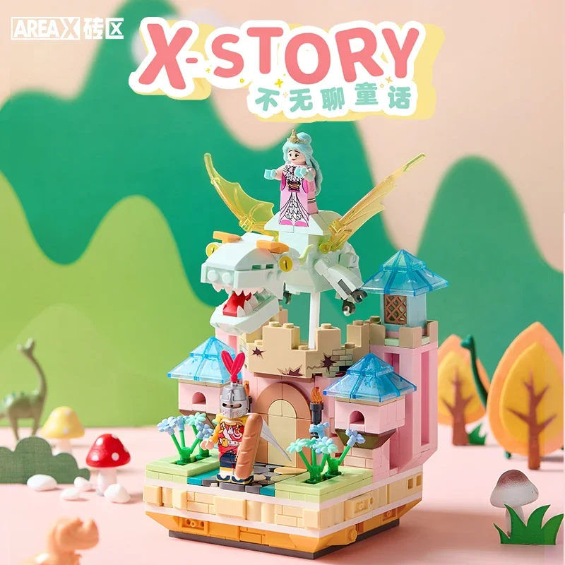 おとぎ話のトレンドシーンのビルディングブロック、流行のゲームの組み立て、可動式のオーナメント、アニメコレクションのモデル、スポットエリアは退屈ではありません