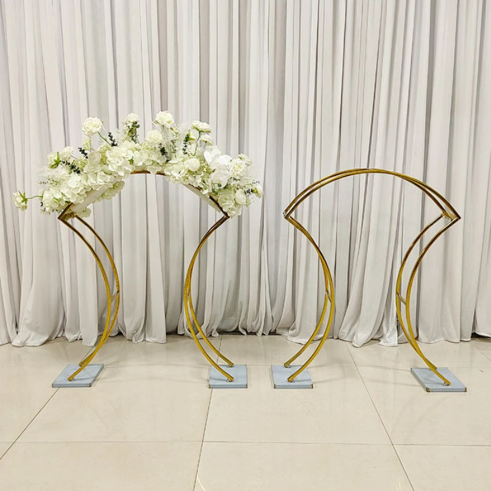 

10pcs)White/black/sliver/Gold 80cm) Gold Plinth Stand Wedding Wedding stainless steel flower stand decorations