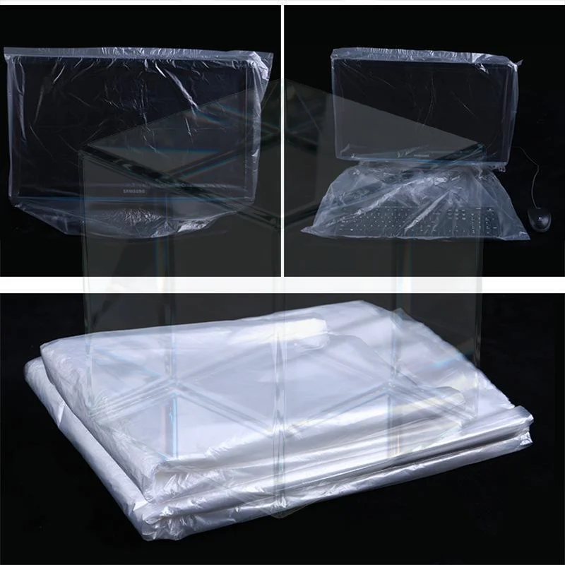 100 PCS High-Capacity Dust-proof And Moisture-proof Bag Household Transparent Plastic Inner Film Flat-bottom Low-pressure Bag