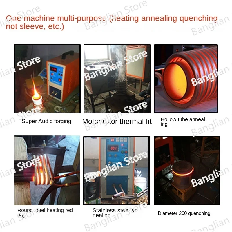 20KW High Frequency Induction Heater Quenching and Annealing Equipment 220V High Frequency Welding Machine Metal Melting Furnace