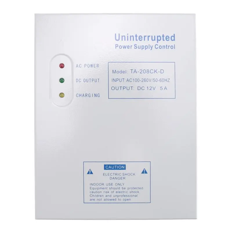 Hot-208CK-D AC 110-240V DC 12V/5A Door Access Control System Switching Supply Power UPS Power Supply