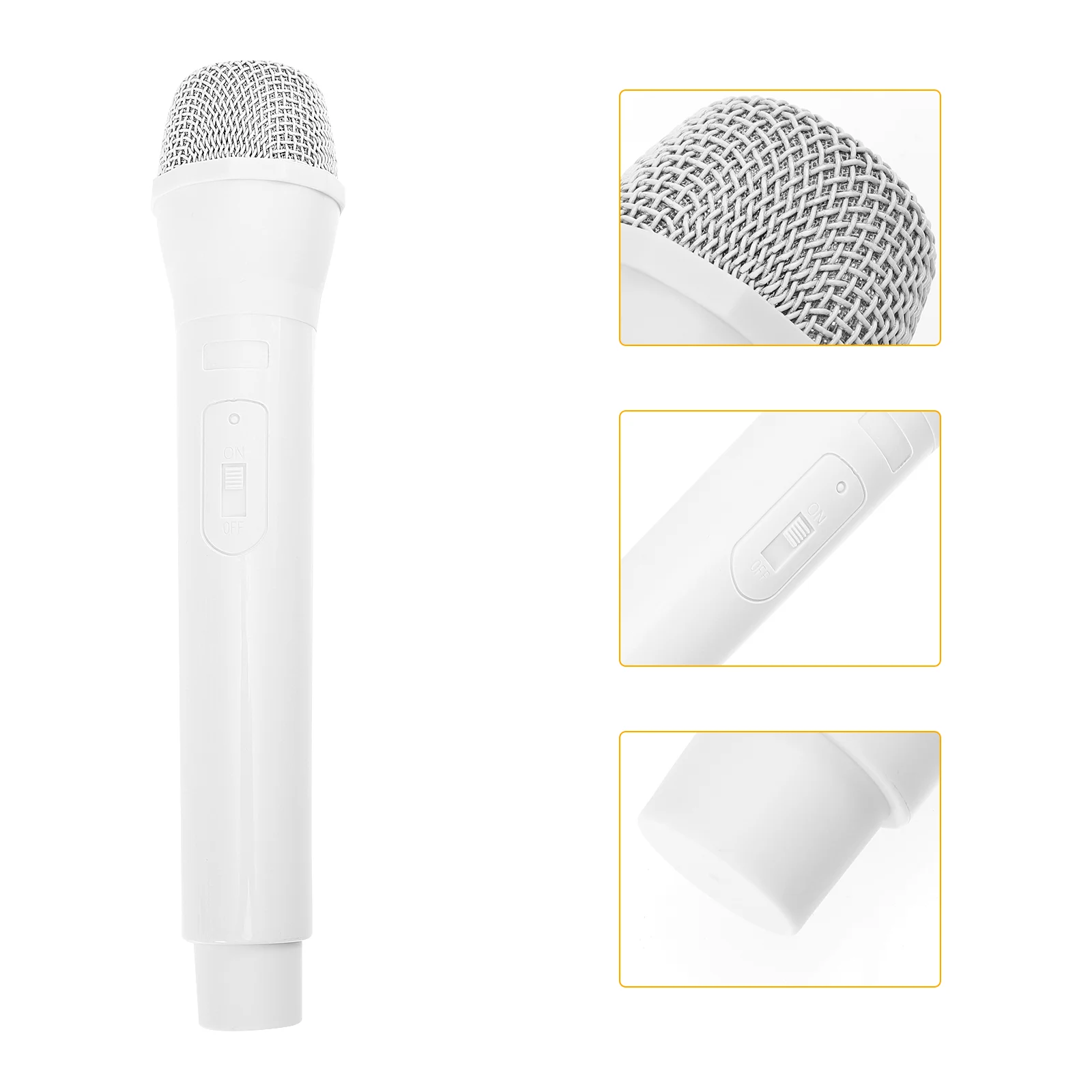 Simulated Microphone Realistic Prop Childrens Toy Wireless Kids Fake Microphones Pretend Singing Educational Puzzle