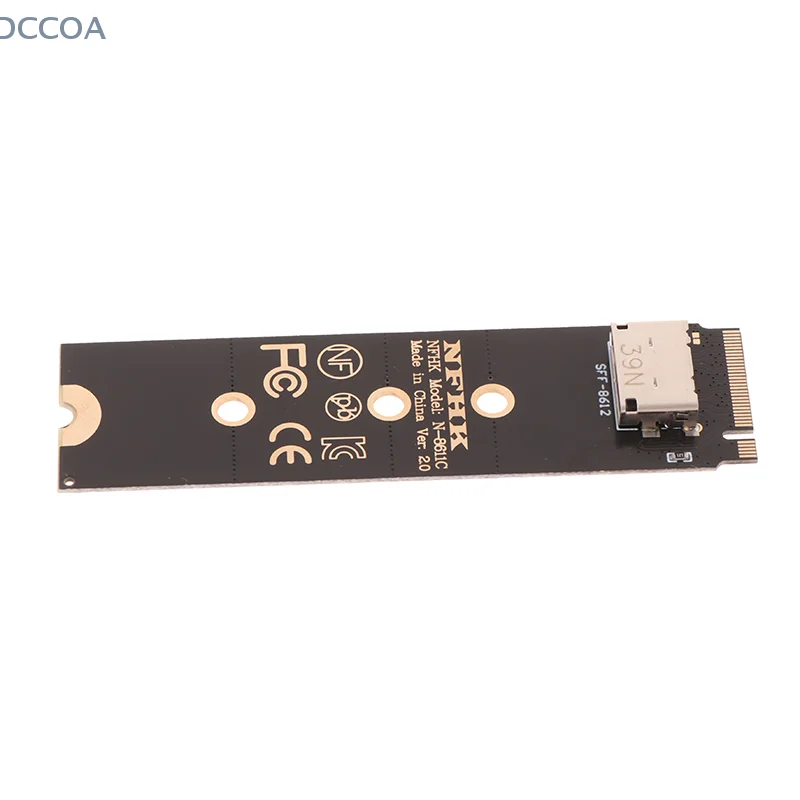 NVME U.2(SFF 8639)SSD PCI-E NGFF Riser Card Accessories NVMe M.2 NGFF SSD Interface To Oculink SFF-8611 SFF-8612 Adapter
