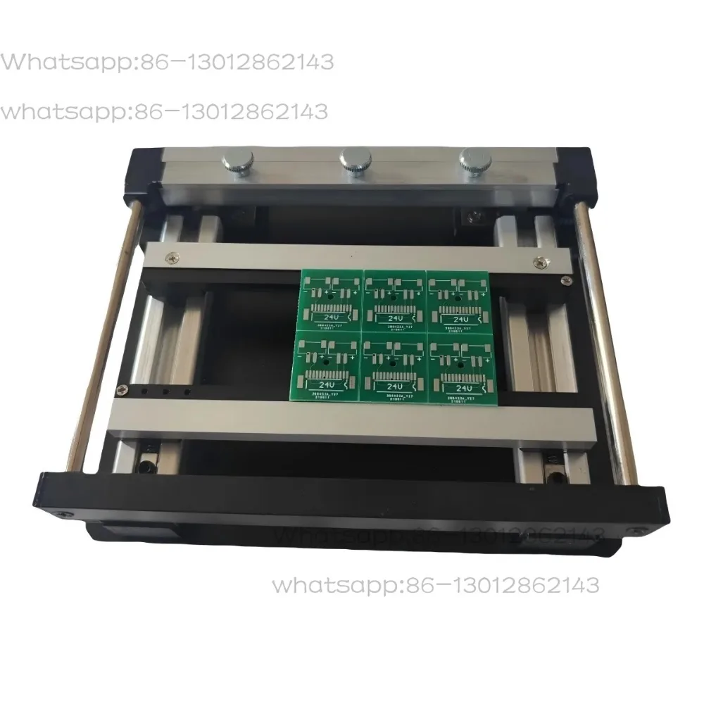 100 * 100mm SMT mesh steel welding board PCB welding paper manual printing micro screen printing machine printing table view 3