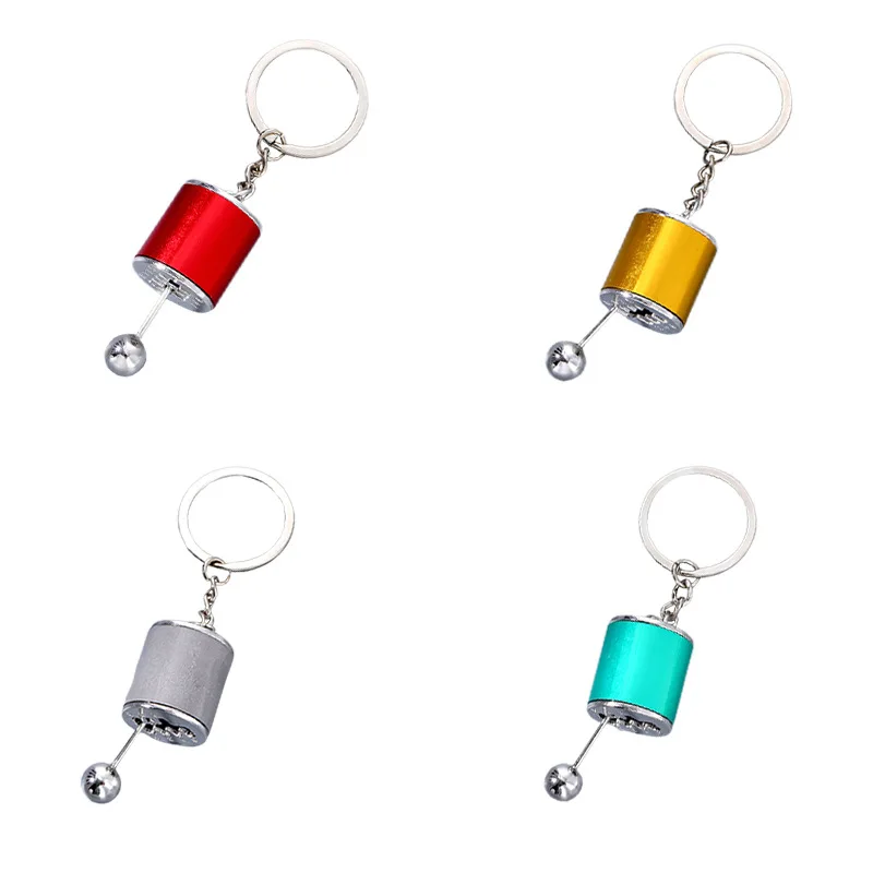 Creative Car Modified Gear Alloy Shifter Pendant Manual Free Shift Keychain Key Chain Ring Holder