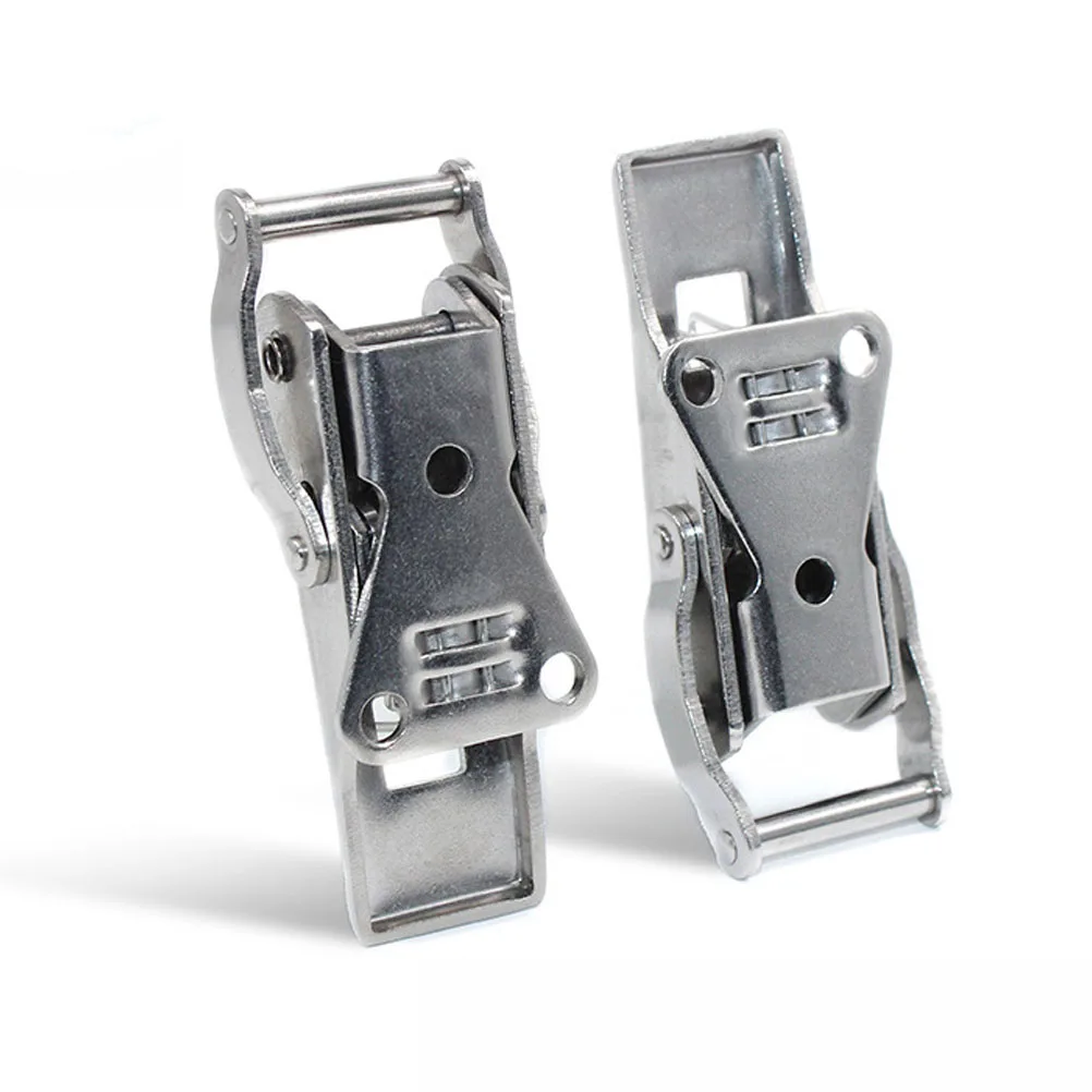 

Tool Box Hook Case Catch Stainless Steel Metal Silver Hasps Latch Buckle