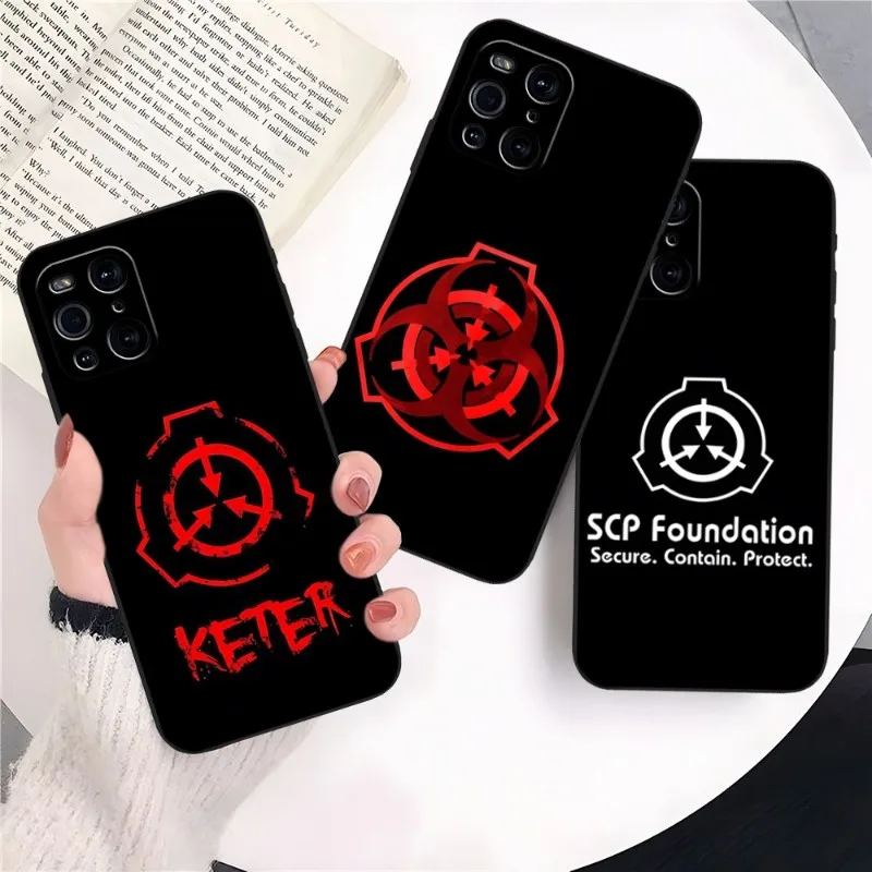 SCP Foundation Phone Case For OPPO Reno 6 Pro 7 Find X3 Neo X5 A16 A54 A55 A57 A92 A93 A74 A94 K9 K9S Back Cover