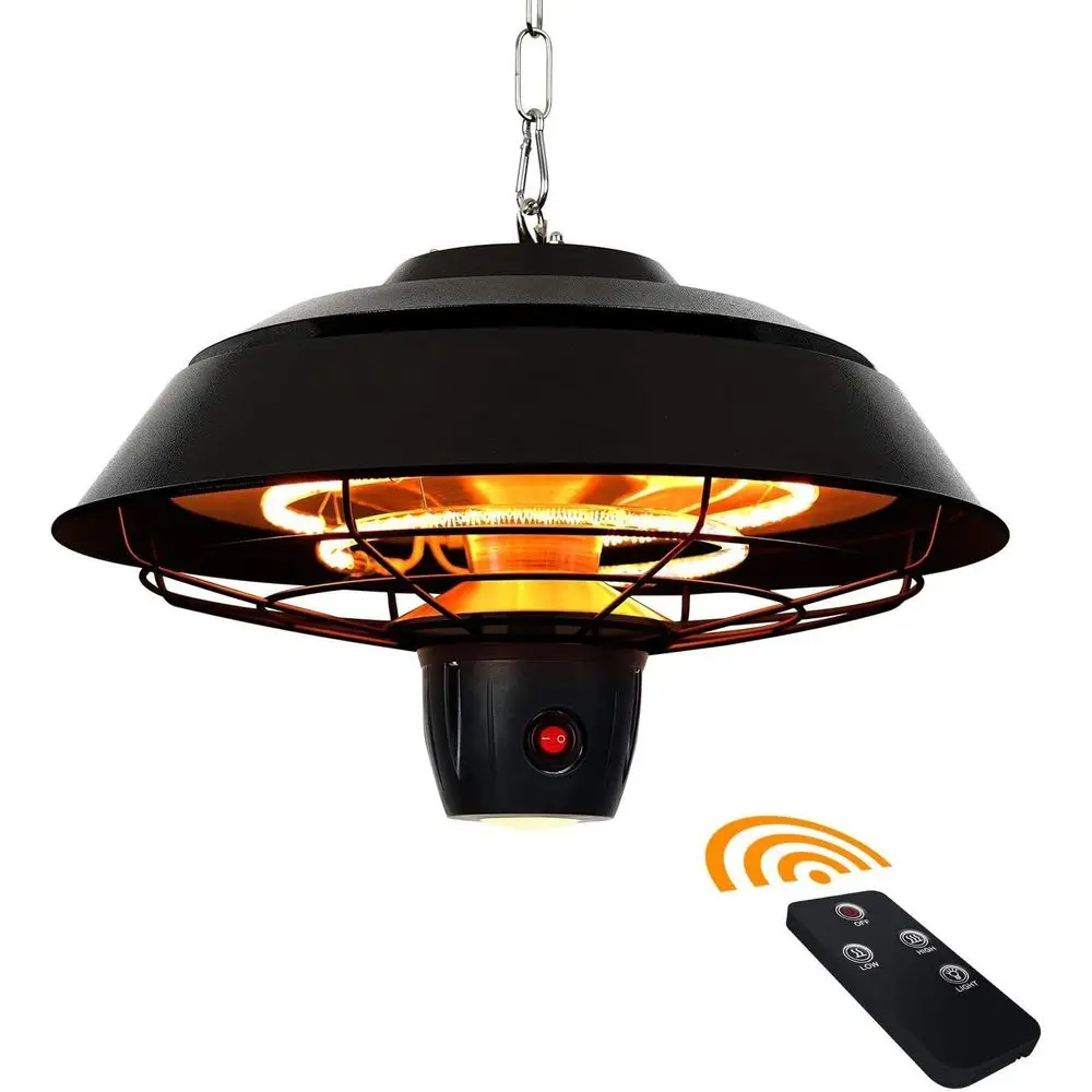 

Infrared Outdoor Ceiling Heater with Remote & Touch Control, 600W-1500W, Hammer Tone Bronze, Waterproof IP44, Model STP1566-C-NN