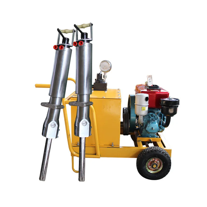 Industrial Diesel Hydraulic Stone Splitting Machine Hydraulic Rock Breaking Splitter Natural Stone Quarry Processing Tool