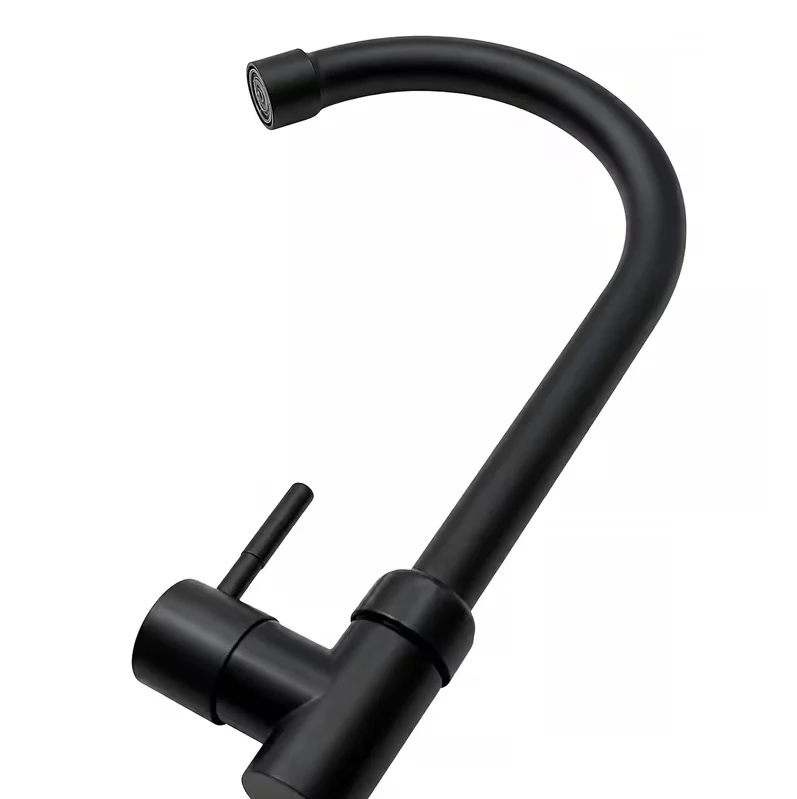 Universal Plastic Kitchen Faucet Black Rotating Single Cold Water Taps Flexible Wall Mounted Water Tap Nozzle Bathroom Kitchen ﻿