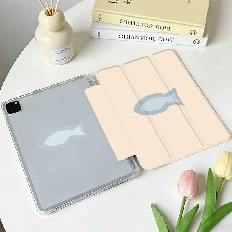 Tri‑Fold Stand TPU Shockproof Flip Cover For Xiaomi Pad 5/5Pro 6/6Pro 11 inch Xiaomi Pad 7/7Pro 8/8Pro 11.2 Redmi Pad SE 11