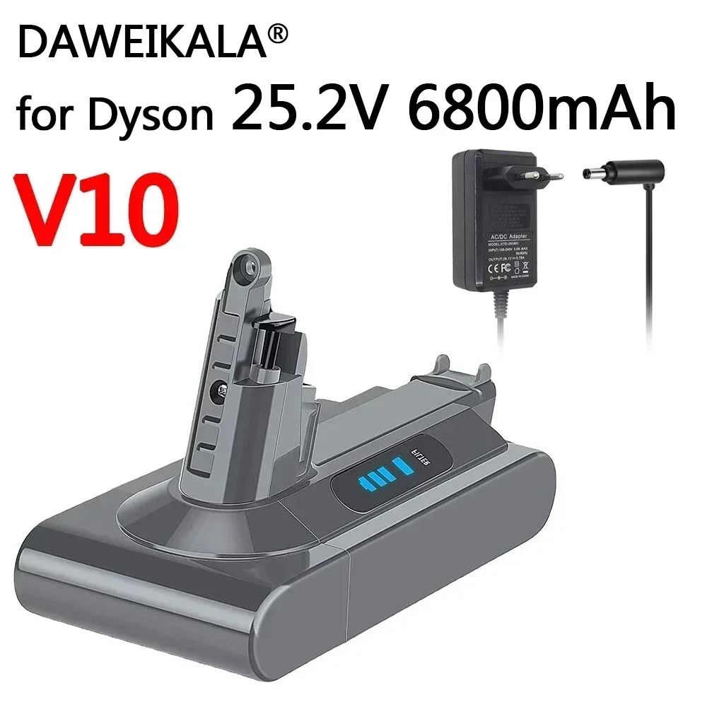 Dyson V10, 25.2V, SV1218650 Power Cell High Power, 12800mAh Manual Vacuum Cleaner Backup Battery V10