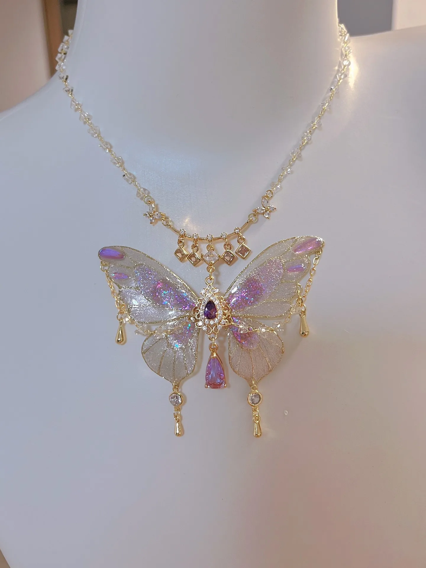 Free shipping women jewelry necklace butterfly necklace 1 piece