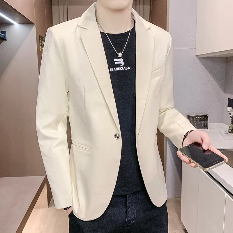 

2025 Новый мужской повседневный тонкий красивый модный пиджак с принтом