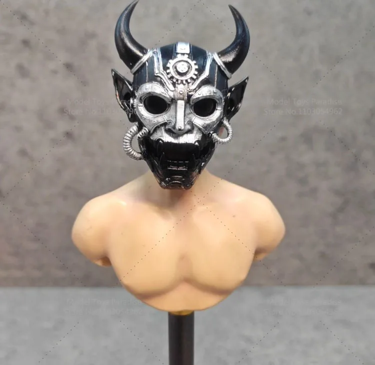 1/6 1/12 スケール兵士スチームパンクスタイルマスク機械廃棄物土壌スケルトンマスクフィット 12 インチ 6 インチアクションフィギュアボディ