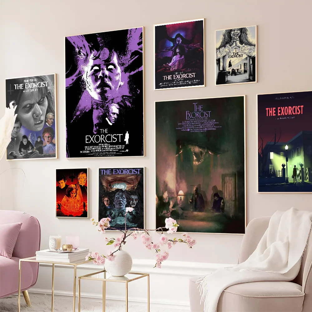 

The Exorcist Classic Horror Movie Movie Sticky Posters Vintage Room Bar Cafe Decor Nordic Home Decor