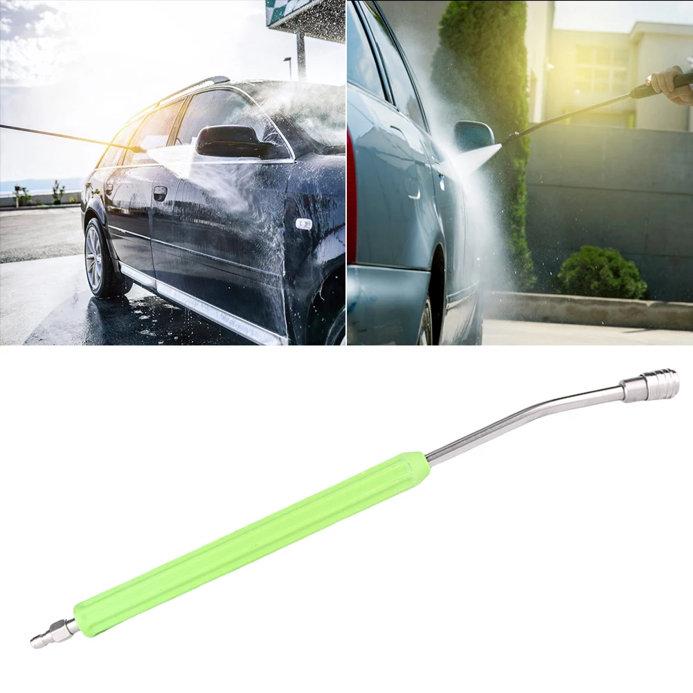 Car Wash Gun Extension Rod 1/4 Quick Connector High Pressure Car Jet Washer Lance Nozzle Stainless Steel Water Gun Extender Rod