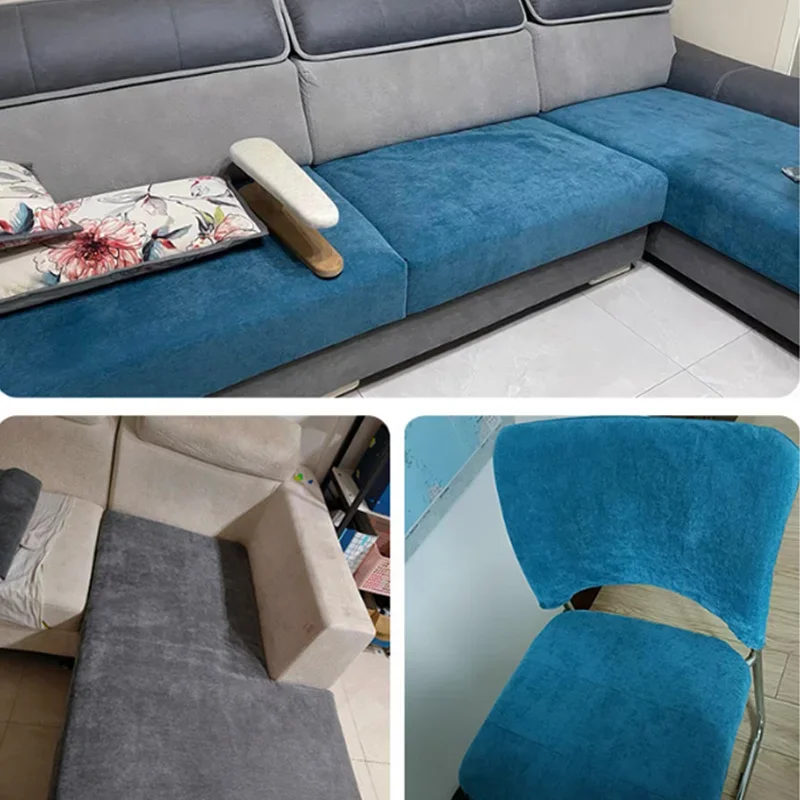 Tissu Chenille Solide, Durable, pour Meubles, Rideaux, Housses de Canapé, Coussin, Bricolage, Grille de Couture