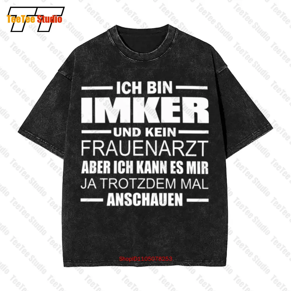 

Imker Frauenarzt Lustig Geschenk Spruch Sprüche Bienen Honig Винтажная футболка большого размера 660Z