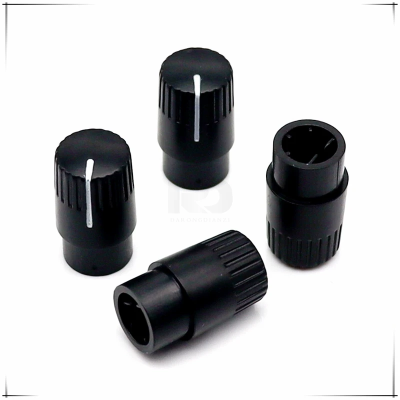 10PCS 12×20.5MM Plastic Knob Cap Potentiometer Encoder Knob cap Amplifier volume Knob cap Flower Shaped Inner Hole 6mm