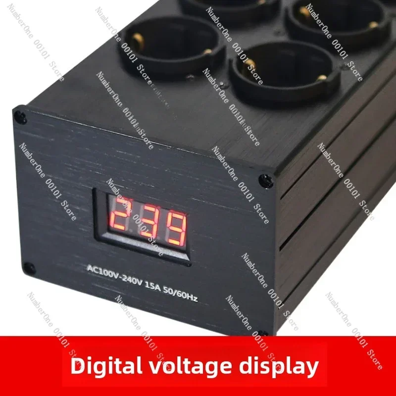 

EU Standard Power Filter TP80, 8 Way 2 Stage EMI RFI Noise Suppressor for HiFi Audio Home Office