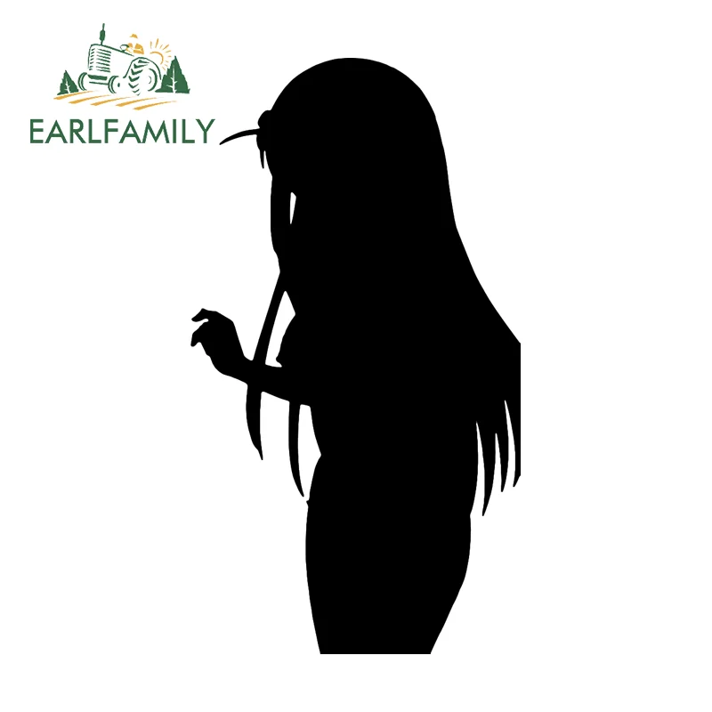 EARLFAMILY Gawr Gura Shark Girl Car Stickers Anime Hololive Vinyl Fashionable Decal Scratch-Proof Creative Surfboard Graphics