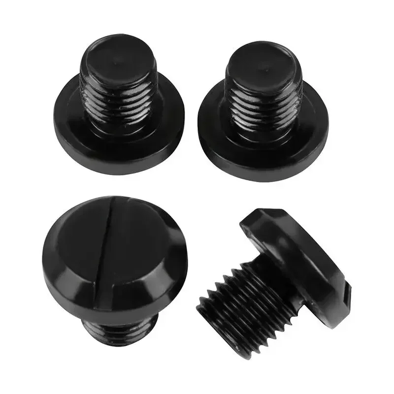 4/8PCS Slotted Aluminum Screws Motorcycle Mirror Hole Blind Plug Screws Cap Cover M10x1.25
